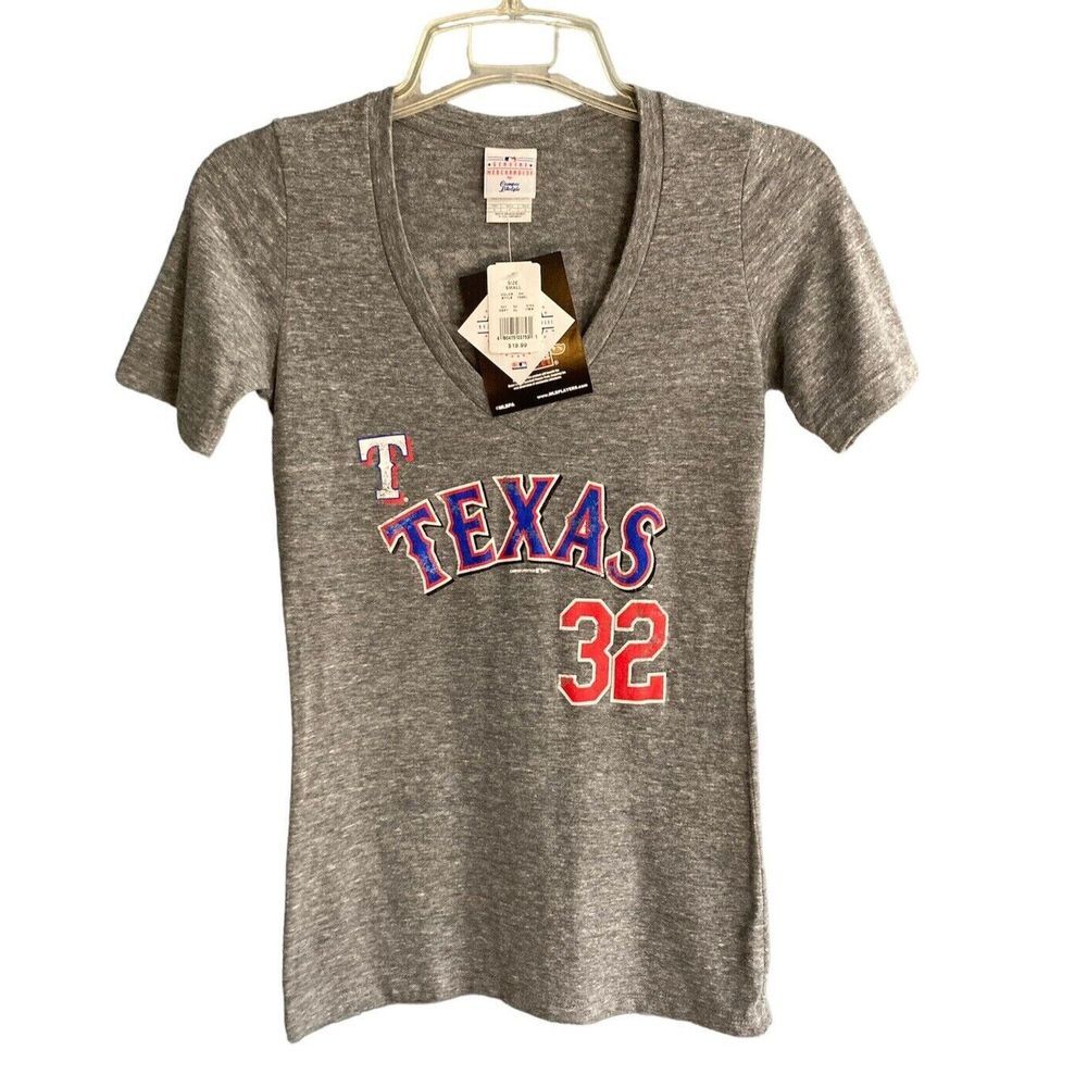 New Texas Rangers Josh Hamilton #32 T-Shirt MLB Campus‎ Lifestyle Women's Size S